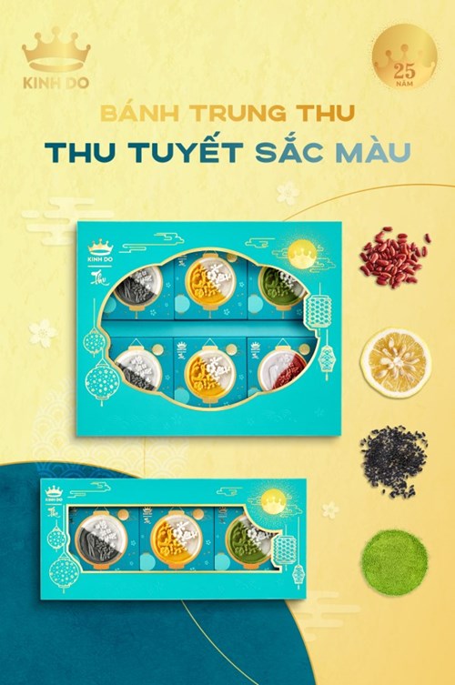 Bánh Trung Thu Kinh Đô Tuyết 3 Bánh 80g