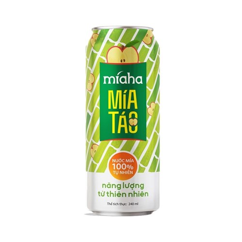 Thùng 24 lon nước mía táo MIAHA 240ml