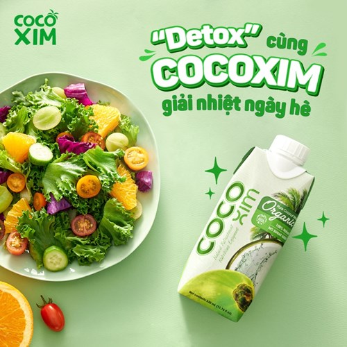 Thùng 12 hộp nước dừa Cocoxim Organic 330ml