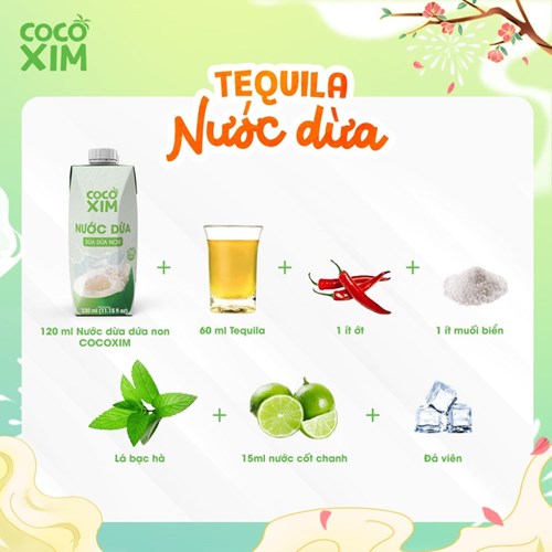 Thùng 24 hộp nước dừa Cocoxim dừa dứa non 330ml