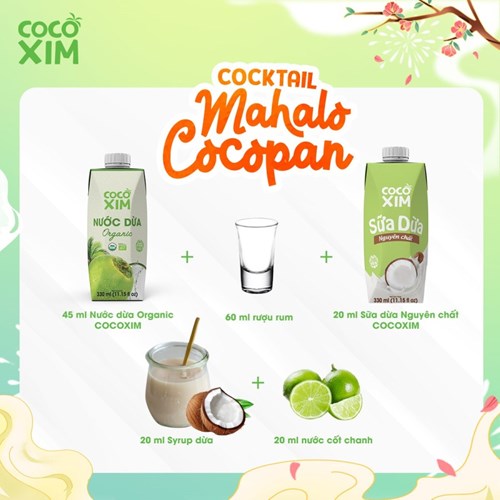 Thùng 12 hộp nước dừa Cocoxim Organic 330ml