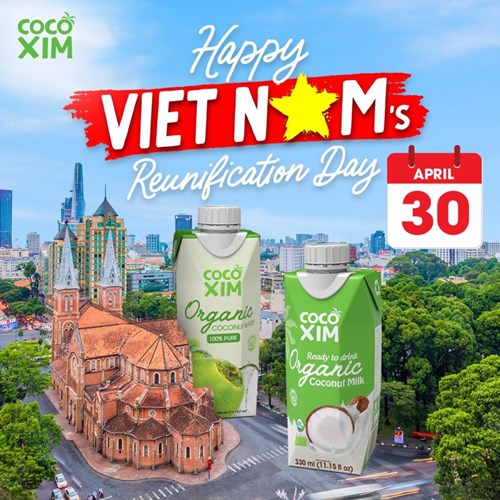 Thùng 12 hộp nước dừa Cocoxim Organic 330ml