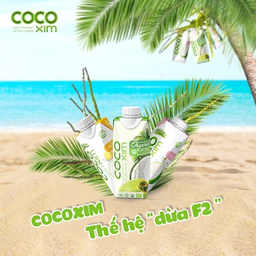 Thùng 12 hộp nước dừa Cocoxim Organic 330ml