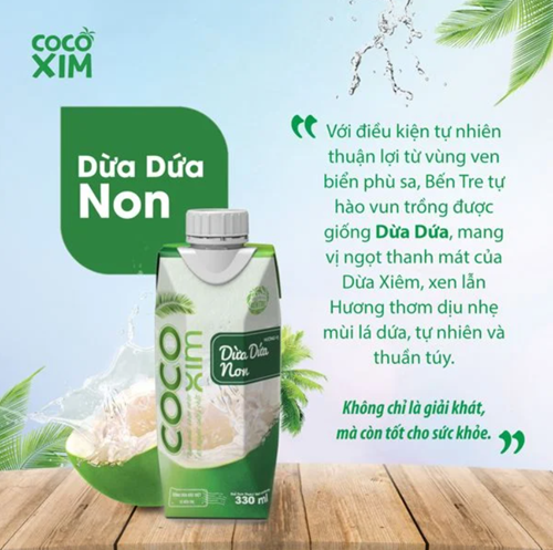 Thùng 24 hộp nước dừa Cocoxim dừa dứa non 330ml