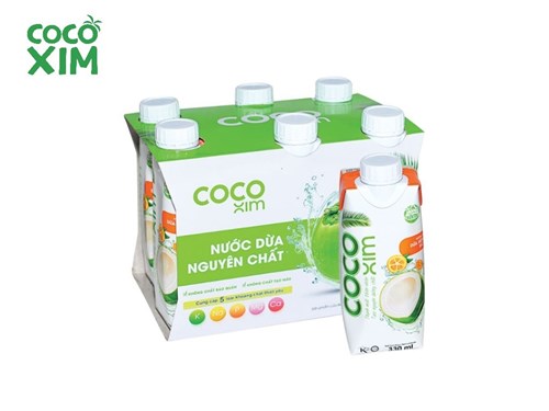 Thùng 12 hộp nước dừa Cocoxim xiêm tắc 330ml