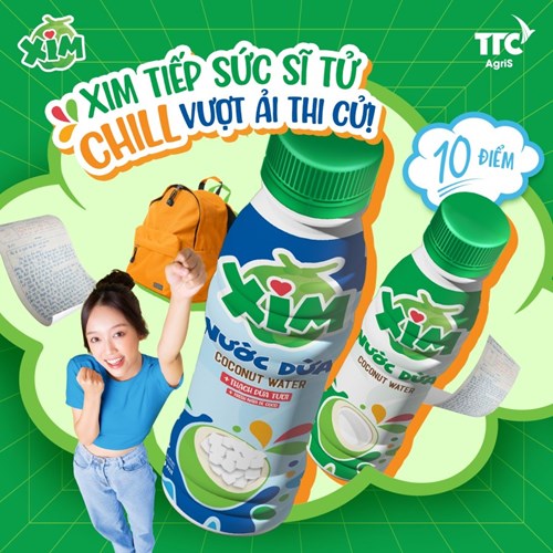 Thùng 24 chai nước dừa Xim 350ml