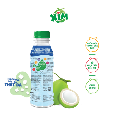 Thùng 24 chai nước dừa Xim thạch dừa tươi 350ml