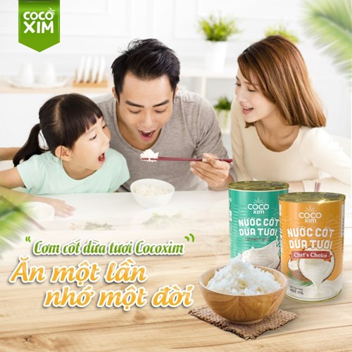 Khay 24 lon nước cốt dừa XIM - Mom Cooks 400ml/lon