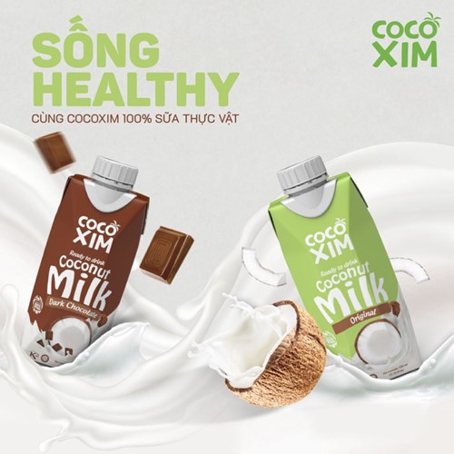 Thùng 12 hộp sữa dừa Cocoxim Organic 330ml