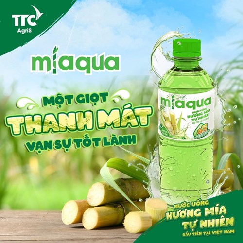 Thùng 24 chai nước uống hương mía Miaqua 500ml