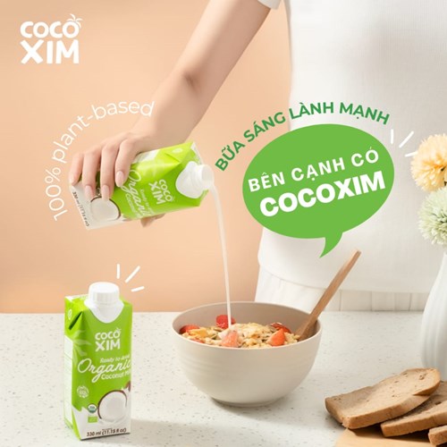 Thùng 12 hộp sữa dừa Cocoxim Organic 330ml