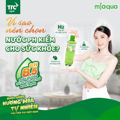 Thùng 24 chai nước uống hương mía Miaqua 500ml