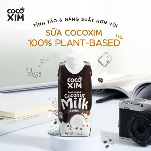 Thùng 12 hộp sữa dừa Cocoxim Cafe 330ml