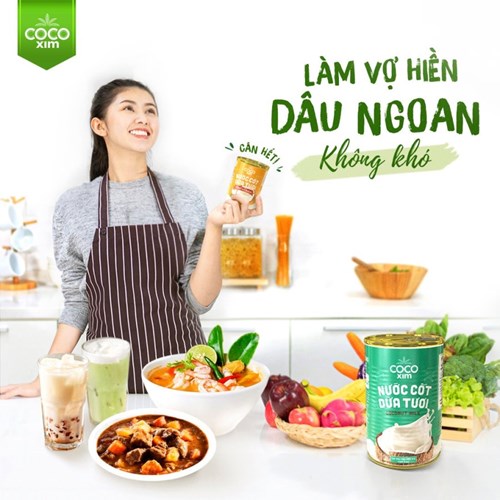 Khay 24 lon nước cốt dừa XIM - Mom Cooks 400ml/lon