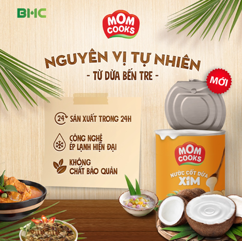 Khay 24 lon nước cốt dừa XIM - Mom Cooks 400ml/lon