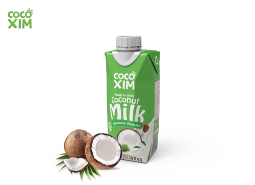 Thùng 12 hộp sữa dừa Cocoxim Matcha 330ml