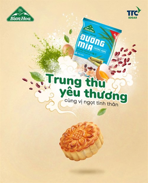 Thùng 40 túi đường mía thượng hạng cành mai Biên Hòa 500gr