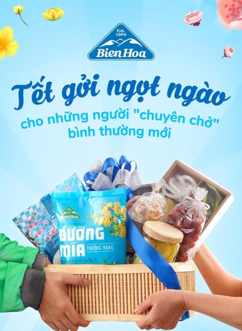 Thùng 20 túi đường mía thượng hạng Biên Hòa 1kg