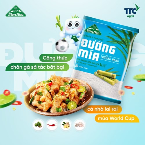 Thùng 20 túi đường mía thượng hạng cành mai Biên Hòa 1kg