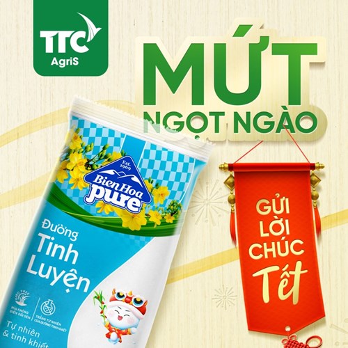 Thùng 20 túi đường Biên Hoà Pure cành mai 1kg