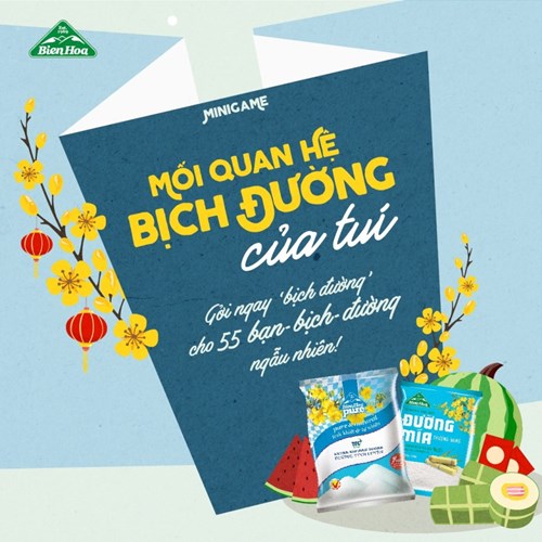 Thùng 20 túi đường mía thượng hạng cành mai Biên Hòa 1kg