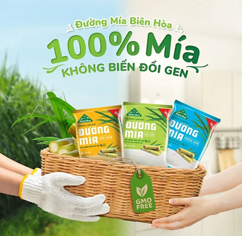 Thùng 40 túi đường mía cao cấp Biên Hòa 500gr 