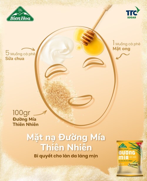 Thùng 20 túi đường mía thiên nhiên Biên Hòa 1kg