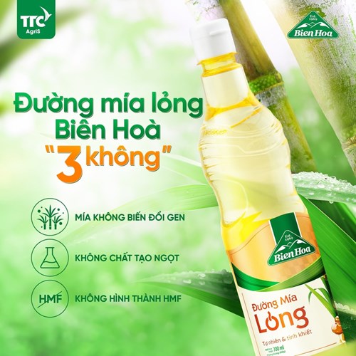 Thùng 4 chai đường mía lỏng Biên Hòa 4,8L