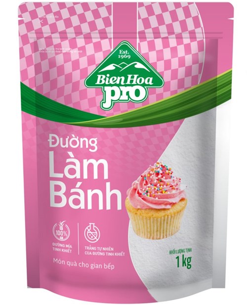 Thùng 12 túi đường Biên Hòa Pro Baking 1kg