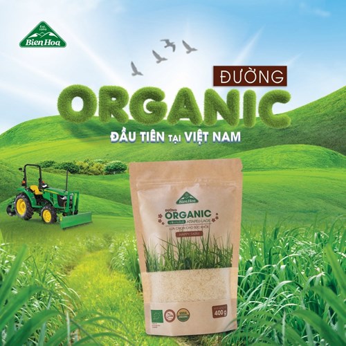 Thùng 24 túi đường Biên Hòa Organic 400gr