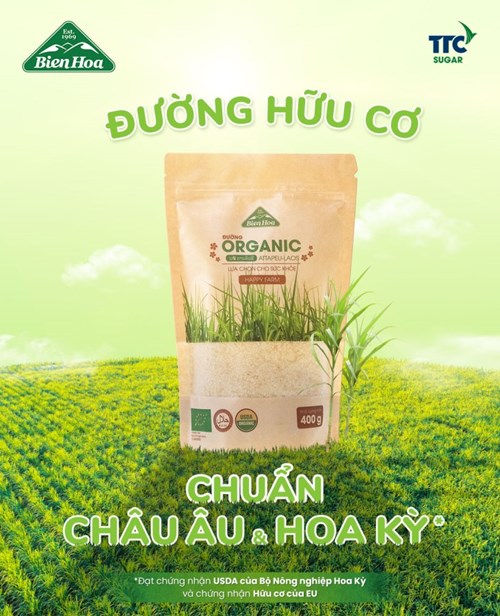 Thùng 24 túi đường Biên Hòa Organic 400gr