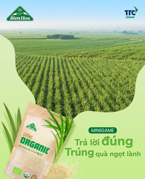 Thùng 24 túi đường Biên Hòa Organic 400gr