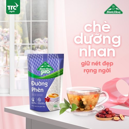 Thùng 24 túi đường phèn Biên Hòa Pro 500gr