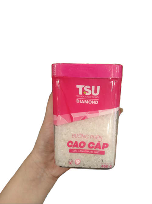 Thùng 24 hũ đường phèn TSU cao cấp Diamond 450gr