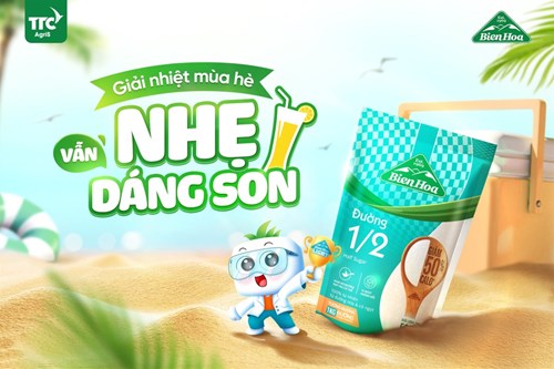 Thùng 24 túi đường 1/2 giảm 50% calo Biên Hòa 500gr