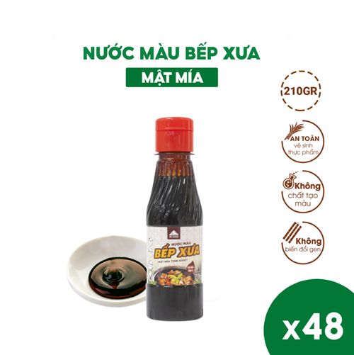 Thùng 48 chai nước màu Bếp Xưa 210gr