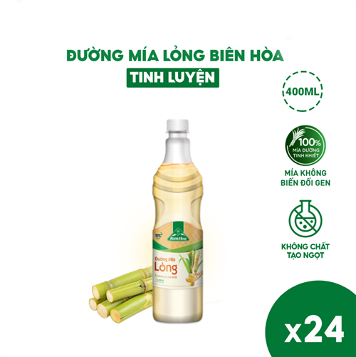 Thùng 24 chai đường mía lỏng Biên Hòa 400ml