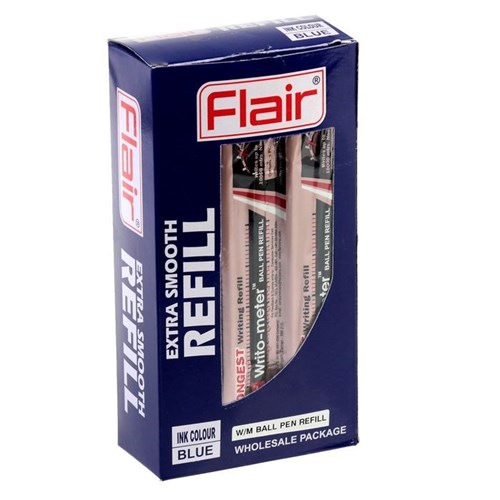 Hộp 100 ruột bút gel Flair 0.5mm (mực xanh)