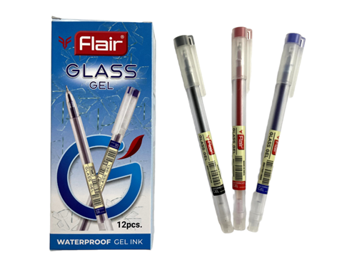 Hộp 12 bút gel Flair Glass 0.5mm