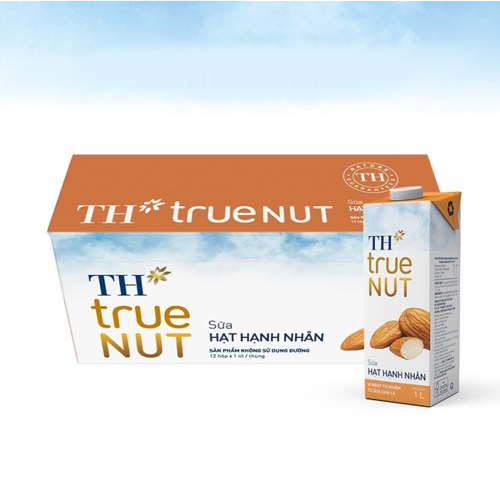 Thùng 12 hộp sữa hạt hạnh nhân TH True Nut 1L/ hộp