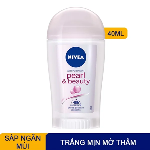 Sáp ngăn mùi NIVEA Pearl & Beauty chiết xuất ngọc trai 40 ml - 83736