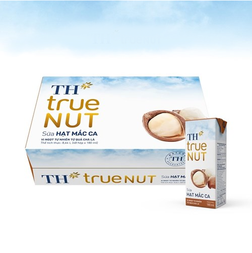 Thùng 48 hộp sữa hạt mắc ca TH True Nut 180ml