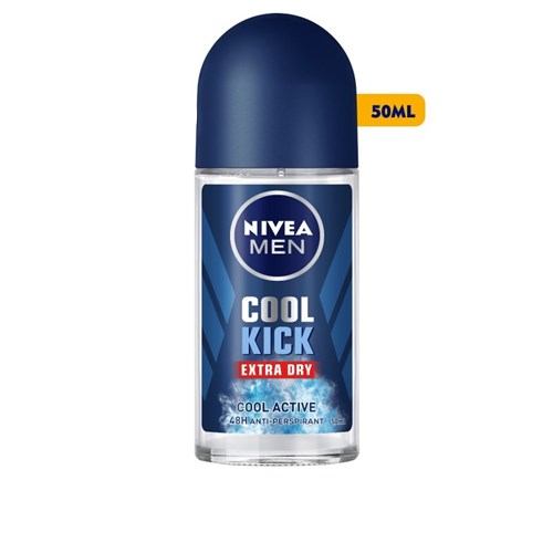 Lăn Ngăn Mùi NIVEA MEN Cool Kick Mát Lạnh - Thơm Năng Động 50 ml - 82886