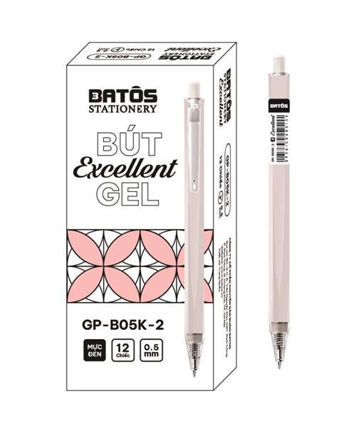 Hộp 12 bút gel Batos Excellent 0.5mm