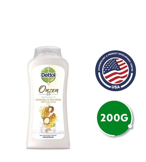 Sữa tắm Dettol Onzen kháng khuẩn và dưỡng da mật ong và bơ hạt mỡ 200g