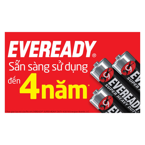 Pin Eveready Heavy Duty 1015 BP4 AA Mã 100193436