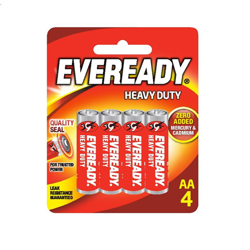 Pin Eveready Heavy Duty 1015 BP4 AA Mã 100193436