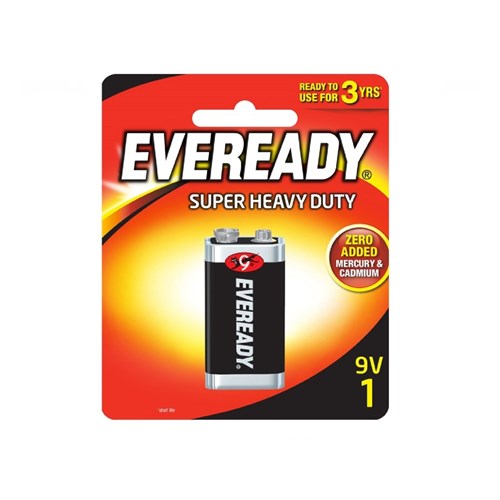 Pin Eveready Super Heavy Duty 1222-BP1 9V Mã 100193485