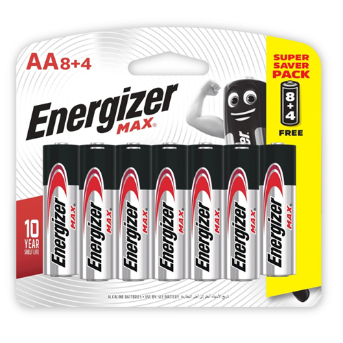 Pin Energizer Max AA E91 BP8+4