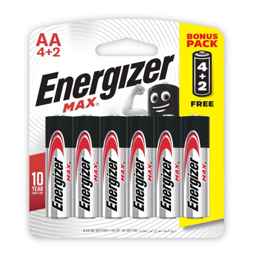 Pin Energizer Max AA E91 BP4+2